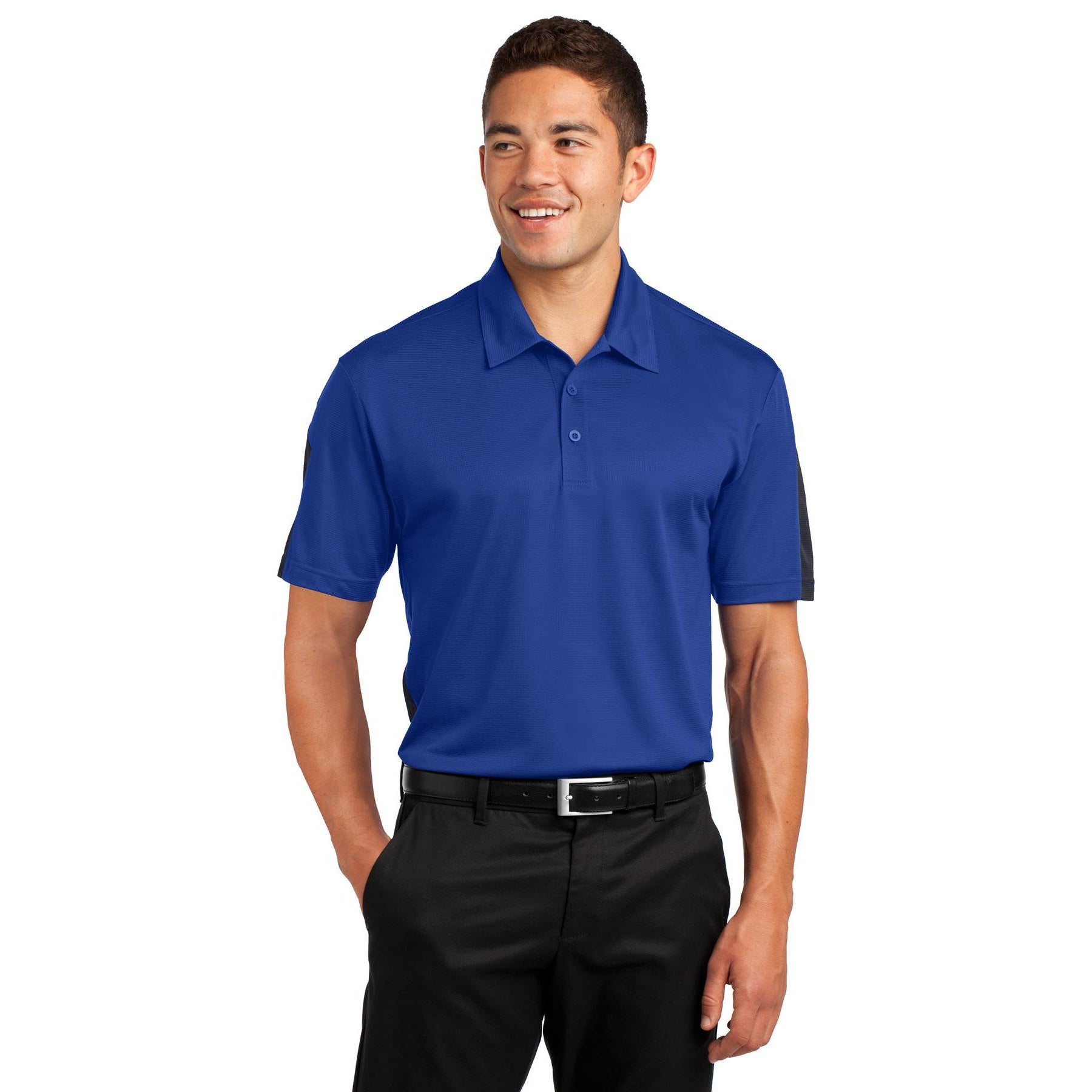 Sport-Tek-Sport-Tek® PosiCharge® Active Textured Colorblock Polo. ST695-MedTech-5